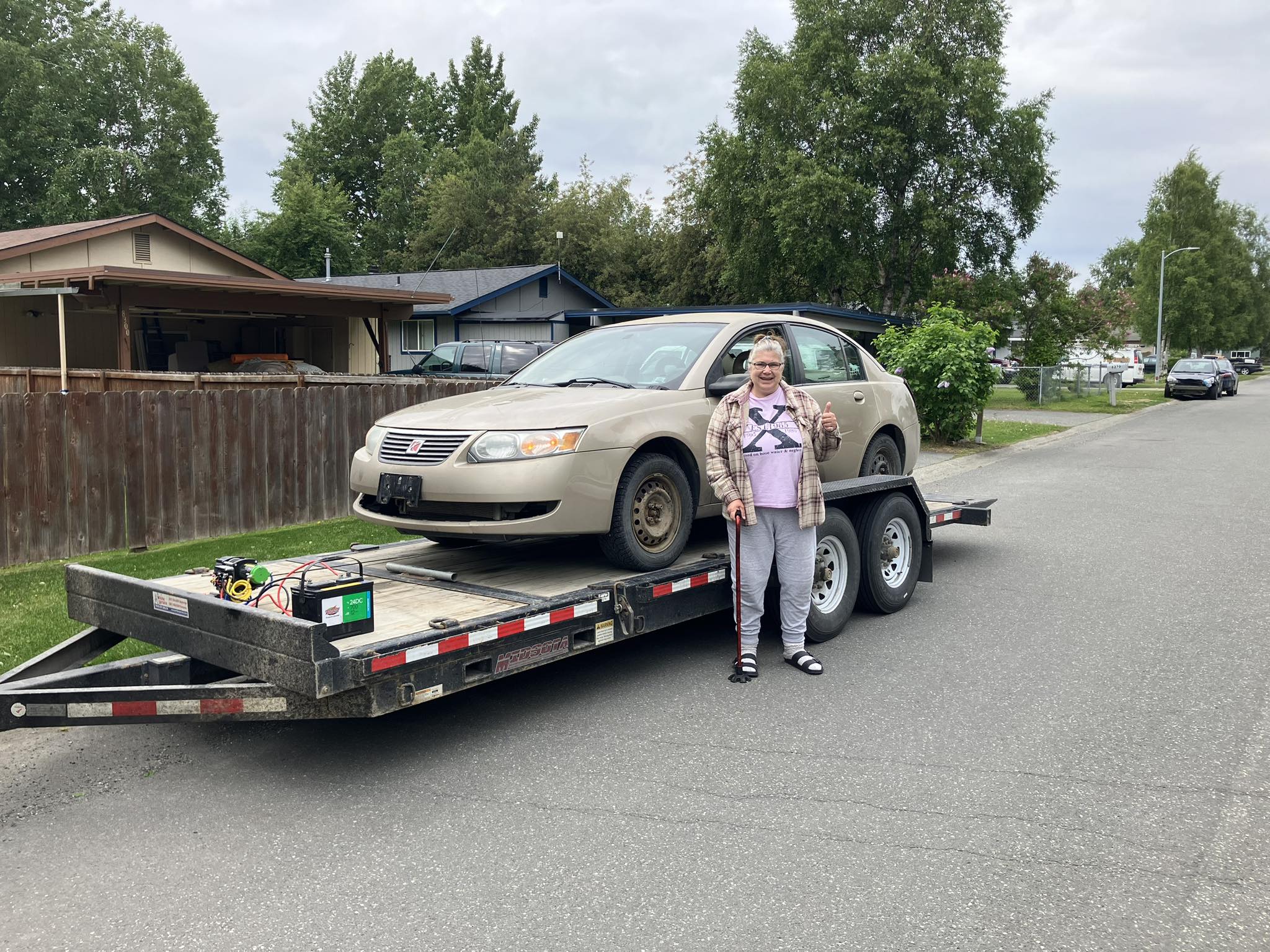 Happy customer picking up a vehicle (new) 3